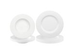 Geschirr-Set Villeroy & Boch "Tafelservice Anmut 12Er Set Weiß", Weiß, 12, Porzellan, Geschirr-Sets, Geschirr-Set, SpüLmaschinenfest, Mikrowellensicher