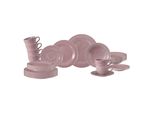 Geschirr-Set Seltmann Weiden "Kombiservice Beat Color Glaze", Rosa (Altrosa), 30, Porzellan, Geschirr-Sets, Geschirr-Set, SpüLmaschinengeeignet, Mikrowellenfest, Ofenfest