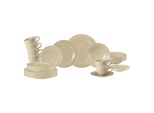 Geschirr-Set Seltmann Weiden "Kombiservice Beat Color Glaze", Beige (Sandbeige), 30, Porzellan, Geschirr-Sets, Geschirr-Set, SpüLmaschinengeeignet, Mikrowellenfest, Ofenfest