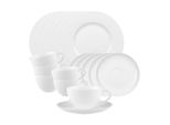Geschirr-Set Villeroy & Boch "Kaffeeservice Anmut 18Er Set Weiß", Weiß, 18, Porzellan, Geschirr-Sets, Geschirr-Set, SpüLmaschinenfest, Mikrowellensicher