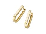 Paar Creolen "Ovale Form, Silber 925", Gold, Giorgio Martello Milano, Ohrringe, Damen, Silber 925 (Sterlingsilber)