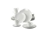 Geschirr-Set Villeroy & Boch "Kombiservice Pura 30Er Set Weiß", Weiß, 30, Porzellan, Geschirr-Sets, Geschirr-Set, SpüLmaschinenfest, Mikrowellensicher