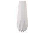 Dekovase Goebel "Vase Polygono Star 41 Cm Weiß", Weiß, B:14,5Cm H:41Cm T:14,5Cm Ø:14,5Cm, Vasen, Abwischbar