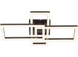 Brilliant Led Deckenleuchte "Tavora", Schwarz, H: 10Cm, Leuchten, Led-Profilleuchte, 2200 Lm, 3000 K, 48 X 28 Cm, Kunststoff Schwarz, Led Deckenleuchte