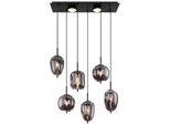 Globo Lighting HäNgeleuchte "Blacky", Schwarz, 1 Stk., Leuchten, HäNgelampe/Pendelleuchte/Glas Rauchfarben/Unterschiedliche GläSer, HäNgeleuchte