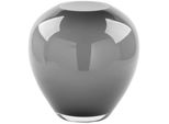 Tischvase Fink "Losone", Grau (Grau Opal), B:13Cm H:25Cm T:13Cm Ø:25Cm, Glas, Vasen, Wasserdicht, DurchgefäRbt, Mundgeblasen