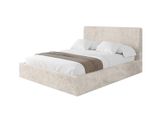 Polsterbett Mit Bettkasten Und Lattenrost, Boxbett Ohne Matratze - Alova 180X200 Creme