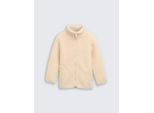 Tom Tailor MäDchen Teddy Sweatjacke Mit Fleece, Beige, Uni, Gr. 116/122