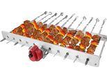Rambo Grillaufsatz 3.0 - mit Motor für Campinggrill Elektrogrill Standgrill Schaschlikgrill Mangal, passt auf fast jeden Grill, Spießdreher