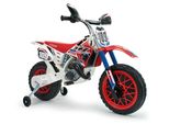 INJUSA Scrambler Cross CR Elektromotorrad für Kinder ab 3 Jahren – 6V Elektro-Motorrad mit Gashebel am Lenker & Stützrädern - 5 km/h