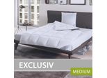 Bettwaren-Shop Daunendecke Exclusiv medium, Füllung: 100% Daunen 135/140x200 cm
