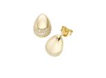 Paar Ohrstecker "Mit WeißEn Zirkonia, Silber 925", Gold, Giorgio Martello Milano, Ohrringe, Damen, Silber 925 (Sterlingsilber)