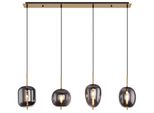 Globo Lighting HäNgeleuchte "Blacky I", Messingfarben, H: 120Cm, 1 Stk., Leuchten, HäNgelampe/Pendelleuchte/HöHe KüRzbar, HäNgeleuchte