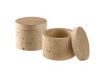 Butterdose APS "2Er Set Minera", Beige, B:6Cm H:5Cm L:6Cm Ø:6Cm, Steinzeug, LebensmittelaufbewahrungsbehäLter, Beton, Ø 6 Cm, H: 5 Cm, 40 Ml, Unikat