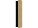 Eglo Wandleuchte "Zubialde Wandlampe, Rechteckig, Innen, Eiche, Flurlampe, Holz, Metall", Schwarz, 1, H: 8Cm, 1 Stk., Leuchten, Wand-/Deckenleuchte - L36 X H8 X AL5 Cm - Schwarz, Braun - 12W Inkl., Wandleuchte