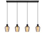 Globo Lighting HäNgeleuchte "Ryan", Schwarz, 1 Stk., Leuchten, HäNgelampe/Pendelleuchte/Esszimmer/Wohnzimmer/Esstisch, HäNgeleuchte
