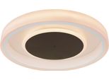 Globo Lighting Led Deckenleuchte "Goffi", Weiß, 1 Stk., Leuchten, Deckenlampe, Rund, Durchmesser 50Cm, Wohnzimmer, Schlafzimmer, Led Deckenleuchte