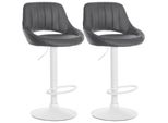 Clp Barhocker 2Er Set HöHenverstellbar Mit Lehne Milet, BarstüHle Gepolstert Kunstleder, TresenstüHle Mit Metallgestellen Drehbar