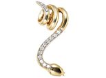 KettenanhäNger Jobo "AnhäNger Schlange", Gelb (Gelbgold 585), SchmuckanhäNger, Damen, SI = Kleine EinschlüSse, Diamanten Gelbgold 585, Diamanten, Gelbgold 585, KettenanhäNger, 585 Gold Mit 14 Diamanten