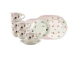 Geschirr-Set Villeroy & Boch "Kaffeeservice Petite Fleur 18Er Set Bunt", Bunt, 18, Porzellan, Geschirr-Sets, Geschirr-Set, SpüLmaschinenfest, Mikrowellensicher