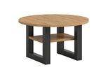 Couchtisch Seattle Eiche Artisan Holzwerkstoff Rund