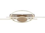 Globo Lighting Deckenleuchte "Donte", Silber (Silberfarben Matt), 1, Ø 50Cm H: 10Cm, 1 Stk., Leuchten, GroßE Led-Deckenleuchte Mit 3D-Effekt, Stark & Dekorativ, Deckenleuchte