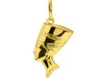 KettenanhäNger Firetti "Schmuck Geschenk Gold 375 Halsschmuck AnhäNger Nofretete", Gold (Gelbgoldfarben), SchmuckanhäNger, Damen, Gelbgold 375, 0,57 G, KettenanhäNger