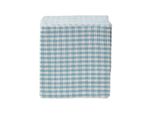 SitzwÜRfel Vichy-Karo Blau, Hocker Kariert 36/36/38 Cm