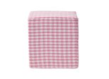 SitzwÜRfel Vichy-Karo Rosa, Hocker Kariert 36/36/38 Cm