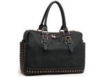 Schultertasche "Amelia", Damen, Gr. B/H/T: 34Cm X 24Cm X 12Cm Onesize, Schwarz, Lederimitat, Collezione Alessandro, Taschen Schultertasche, Mit 2 SeitenfäChern