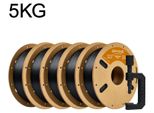 PETG Filament 1,75 mm 5 kg - 3D-Drucker Filament - High Speed 30–500 mm/s - Für FDM 3D-Drucker - Schwarz