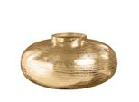 Riess-Ambiente Vase Abstract Orient - Modern Deko 35Cm Gold Rund Metall Hammerschlag-Design