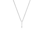 Kette Mit AnhäNger Tom Tailor, Edelstahlfarben, Halsketten, Herren, Edelstahl, L: 60 B: 2,8Mm, B:2,8Mm