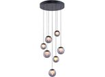 Neuhaus Pure LED Pendelleuchte "Pure Popup", Mystic Grau, 7, Ø 40Cm H: 60Cm, 1 Stk., Leuchten, Comfort Lift, Cct, Dimmbar üBer Fernbedienung, LED Pendelleuchte