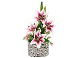 Kunstpflanze Otto Home, Rosa (Dunkelrosa), B:25Cm H:44Cm T:16Cm, Polyester, Kunstpflanzen, Kunstpflanze, Arrangement Im Topf