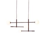 It's About Romi HäNgeleuchte "Copenhagen", Braun (Burgund), 4, H: 215Cm, 1 Stk., Leuchten, HäNgeleuchte
