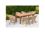 Merxx Arrone Set 7Tlg. Tisch 185X90 Cm