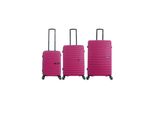 Koffer Saxoline "Fiesta", Gr. B/H/T: 51Cm X 77Cm X 30Cm, Pink (Fuchsia), Polypropylen, Koffer, Hartschalenkofferset - Aus Polypropylen