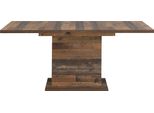 Esstisch Forte "Clif", Beige (Old Wood Vintage), B:160Cm H:76,6Cm T:90Cm, Tische, Esstisch, Breite 160-200 Cm Ausziehbar