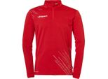 Trainingspullover Uhlsport "1/4 Zip Top Score 26 1/4 Zip Top", Herren, Gr. L, Rot, Weiß, Obermaterial: 100% Polyester Pol. Recyc.., Pullover