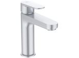 Ideal Standard Waschtischarmatur Cerafine O H120 M.Push-Open Ausladung 125Mm Silver, BD131SI BD131SI