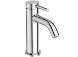 Ideal Standard Waschtischarmatur Ceraline Nuovo Ausladung 105Mm M.Push-Open-Ventil Bluestart Chrom, BD759AA