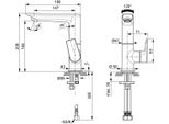 Ideal Standard Wt-Armatur Tesi, 5 L/Min.,O.Ablgarn., M.Hohem Schwenkb.Ausl.,Ausld.147Mm,Chrom, A6755 A6755AA
