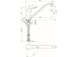 Ideal Standard KüChenarmatur Cerafit, Nd, M.Rohrausl., Ausld.226 Mm, Chrom, BC134AA BC134AA