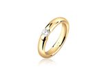 Verlobungsring Nenalina "Damenring SolitäR Mit Zirkonia 925 Silber" Gr. 56, Gold, Fingerringe, Damen, 56Mm, Silber 925 (Sterlingsilber), 4Mm, Verlobungsring