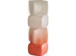 Tischvase, Weiß, Orange, B/H/T: 16Cm X 39Cm X 16Cm, Vasen