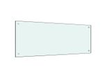 Deluke Küchenrückwand, Weiß, Glas, 100x40x0.6 cm, Kochen, Küchenhelfer, Sonstige Küchenhelfer
