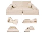 AngeLove Kindersofa,, Beige, Textil, 160x24x80 cm, Kinder- & Jugendzimmer, Kindermöbel, Kindersitzmöbel & -tische, Kindersessel & -sofas