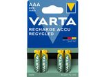 10X4 Varta Recharge Accu Recycled 800 Mah Aaa Micro Nimh
