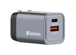 Verbatim GNC-35 Gan Charger 34W 1Xusb-C Pd, 1Xusb-A Qc 3.0 32200